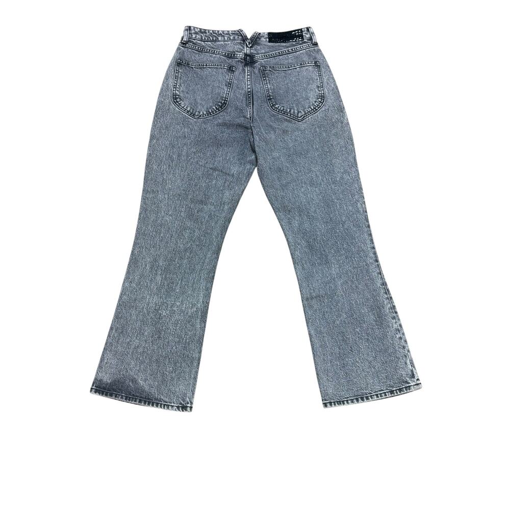 SPRWN Jeans Charcoal Cropped Flare Size 26 - Picture 2 of 4